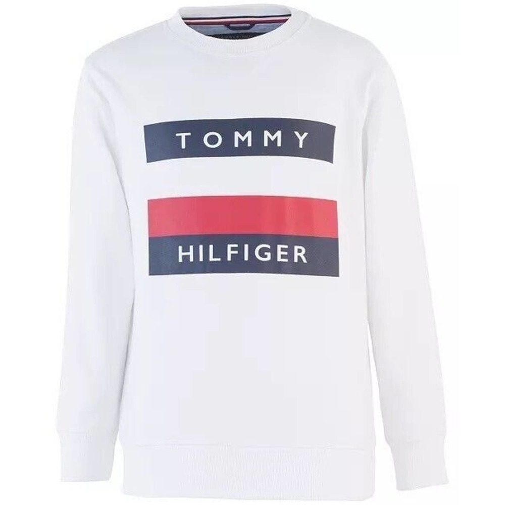 Tommy Hilfiger Sweater Youth Boys XL 16-18 White Casual Sweatshirt